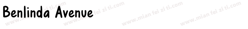 Benlinda Avenue字体转换